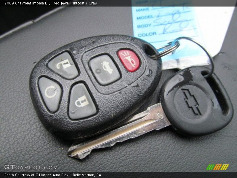 Red Jewel Tintcoat / Gray 2009 Chevrolet Impala LT