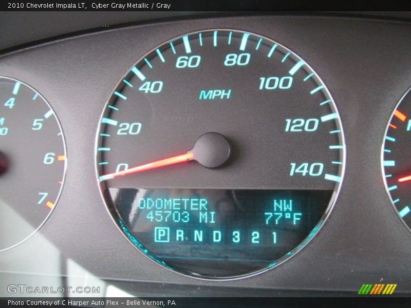 Cyber Gray Metallic / Gray 2010 Chevrolet Impala LT