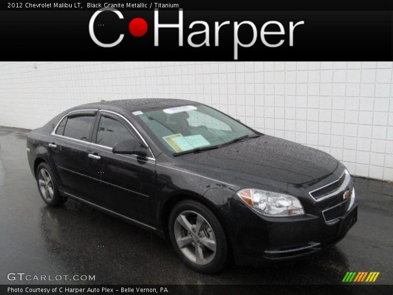 Black Granite Metallic / Titanium 2012 Chevrolet Malibu LT