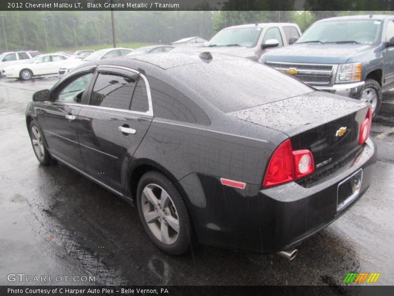 Black Granite Metallic / Titanium 2012 Chevrolet Malibu LT
