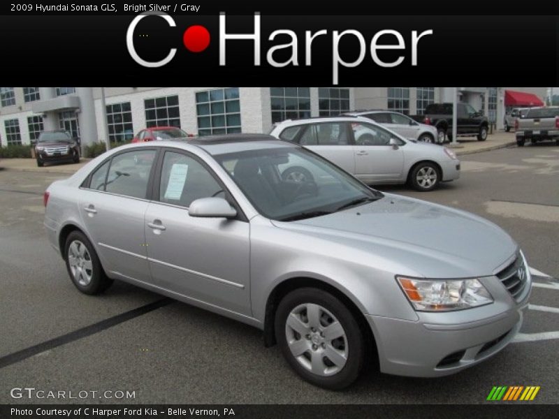 Bright Silver / Gray 2009 Hyundai Sonata GLS