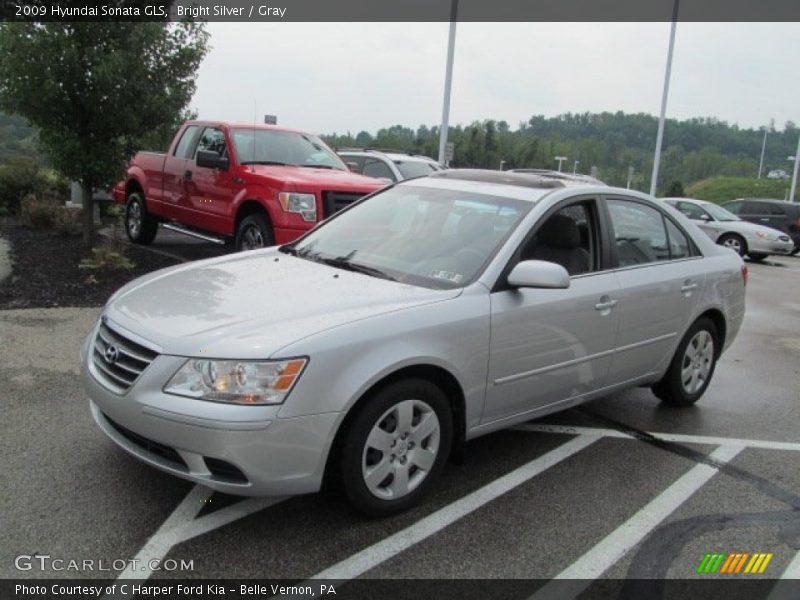 Bright Silver / Gray 2009 Hyundai Sonata GLS