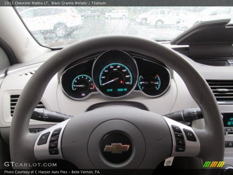Black Granite Metallic / Titanium 2012 Chevrolet Malibu LT