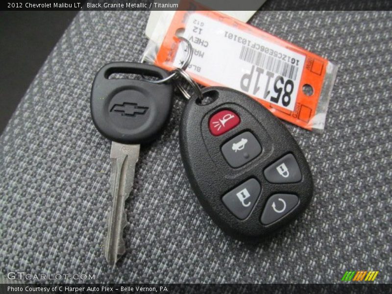 Black Granite Metallic / Titanium 2012 Chevrolet Malibu LT