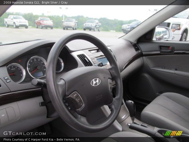 Bright Silver / Gray 2009 Hyundai Sonata GLS