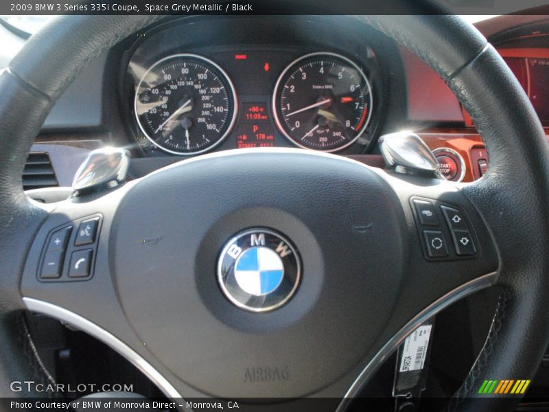 Space Grey Metallic / Black 2009 BMW 3 Series 335i Coupe