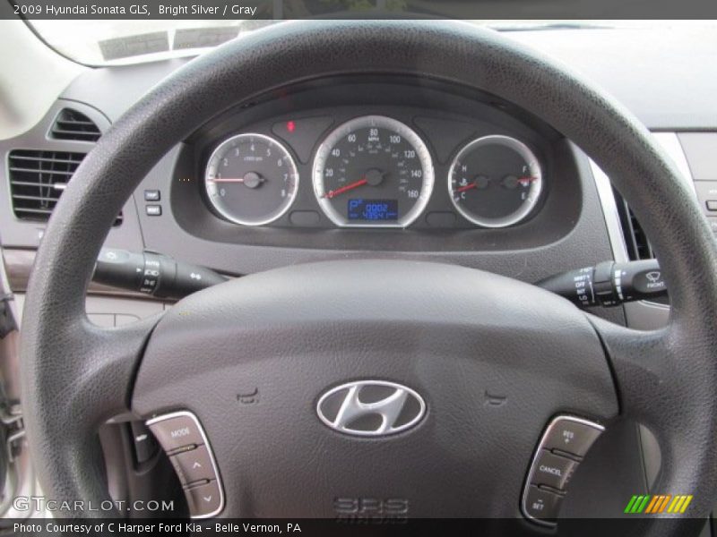 Bright Silver / Gray 2009 Hyundai Sonata GLS