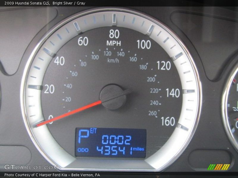 Bright Silver / Gray 2009 Hyundai Sonata GLS