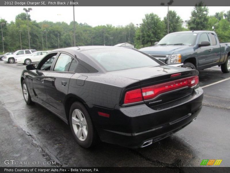 Pitch Black / Black 2012 Dodge Charger SE