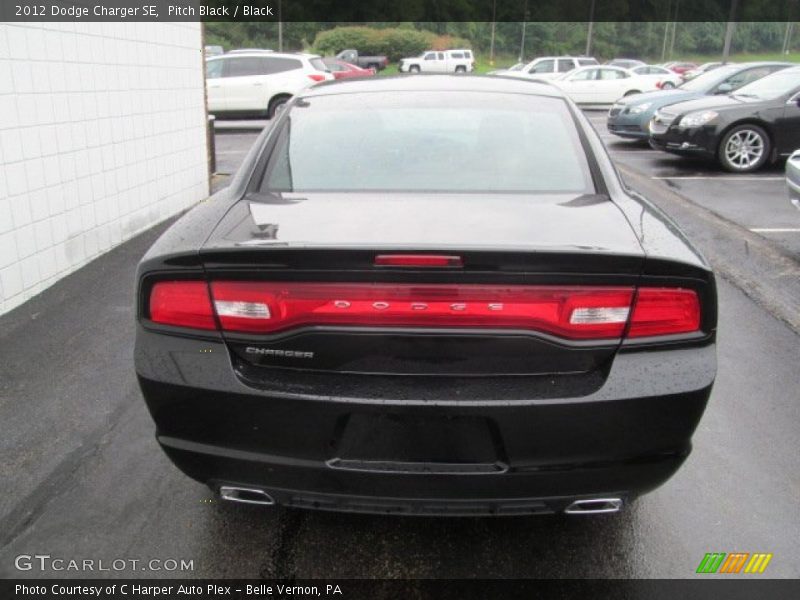 Pitch Black / Black 2012 Dodge Charger SE