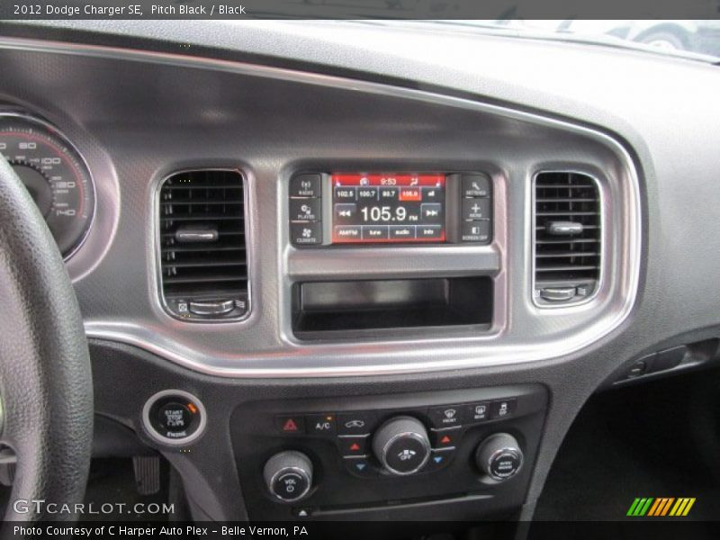 Pitch Black / Black 2012 Dodge Charger SE