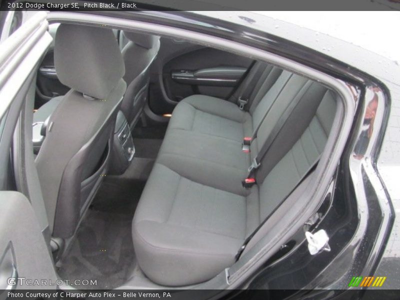 Rear Seat of 2012 Charger SE
