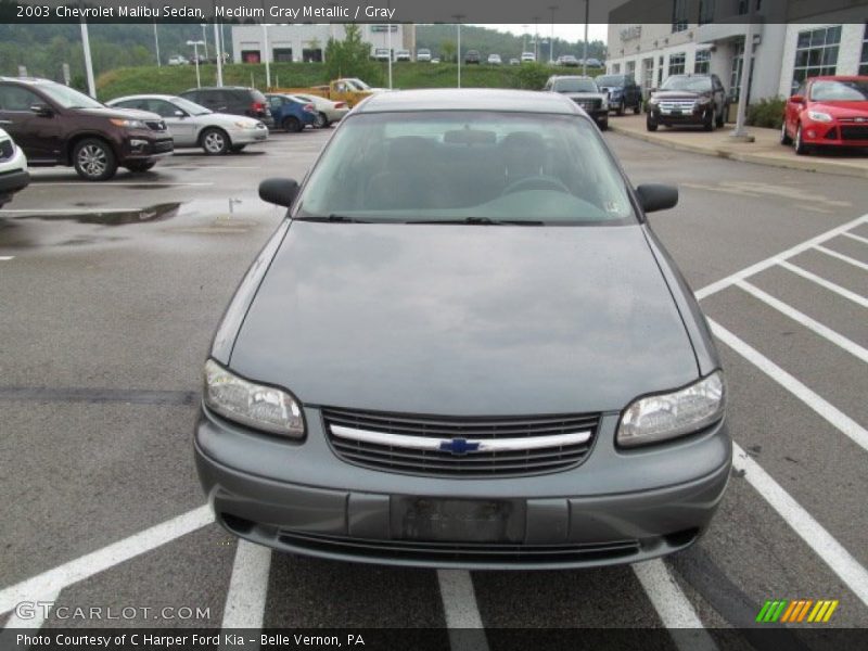 Medium Gray Metallic / Gray 2003 Chevrolet Malibu Sedan
