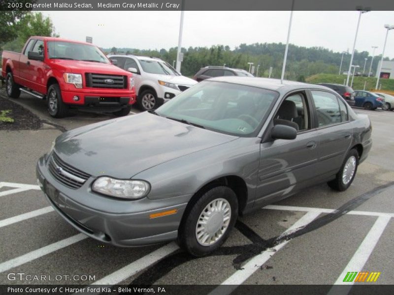 Medium Gray Metallic / Gray 2003 Chevrolet Malibu Sedan