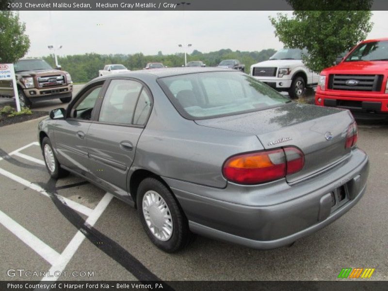 Medium Gray Metallic / Gray 2003 Chevrolet Malibu Sedan