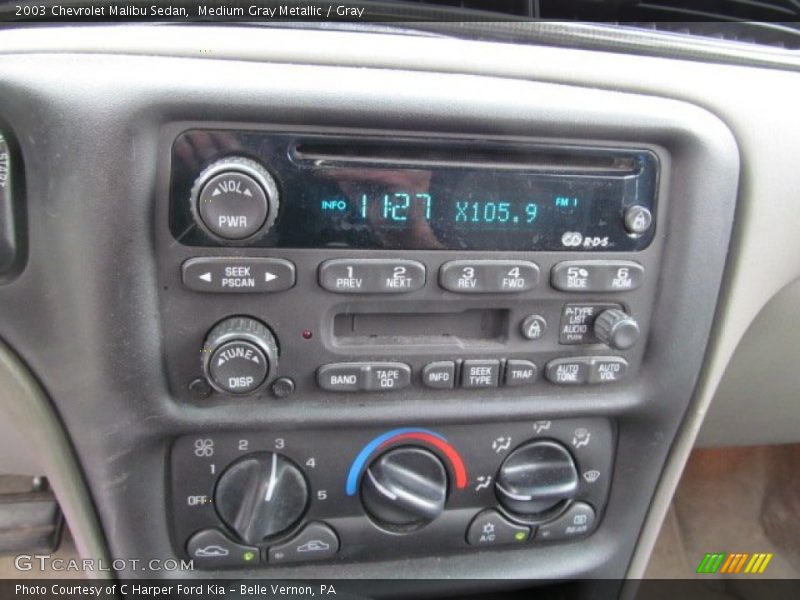 Medium Gray Metallic / Gray 2003 Chevrolet Malibu Sedan