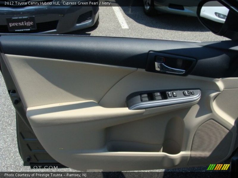 Cypress Green Pearl / Ivory 2012 Toyota Camry Hybrid XLE