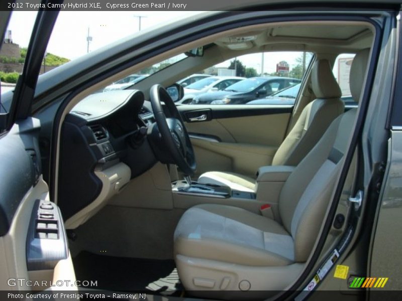 Front Seat of 2012 Camry Hybrid XLE