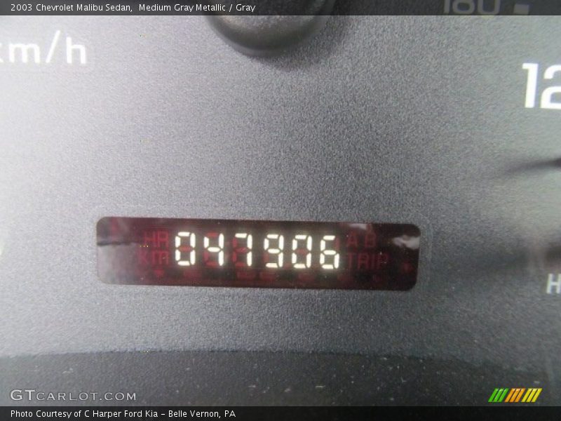 Medium Gray Metallic / Gray 2003 Chevrolet Malibu Sedan