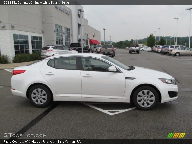 Snow White Pearl / Beige 2011 Kia Optima LX