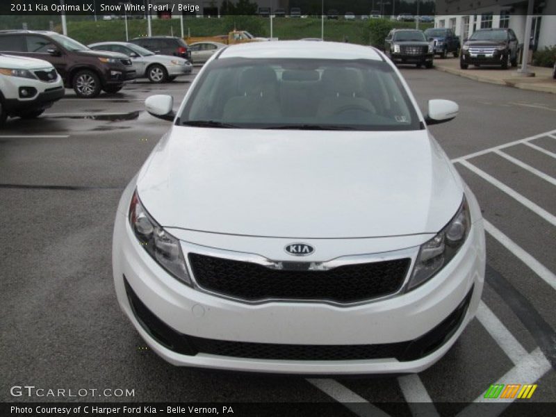 Snow White Pearl / Beige 2011 Kia Optima LX