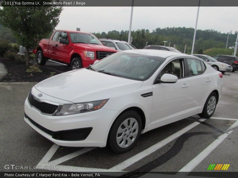Snow White Pearl / Beige 2011 Kia Optima LX