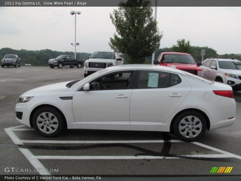 Snow White Pearl / Beige 2011 Kia Optima LX