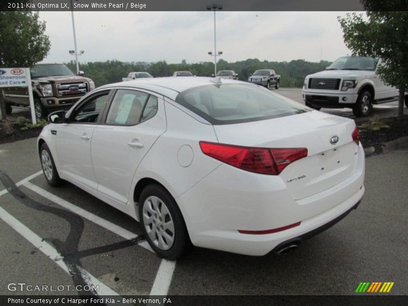 Snow White Pearl / Beige 2011 Kia Optima LX