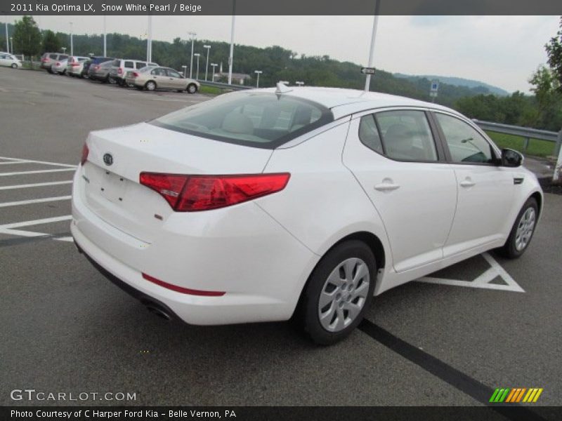 Snow White Pearl / Beige 2011 Kia Optima LX