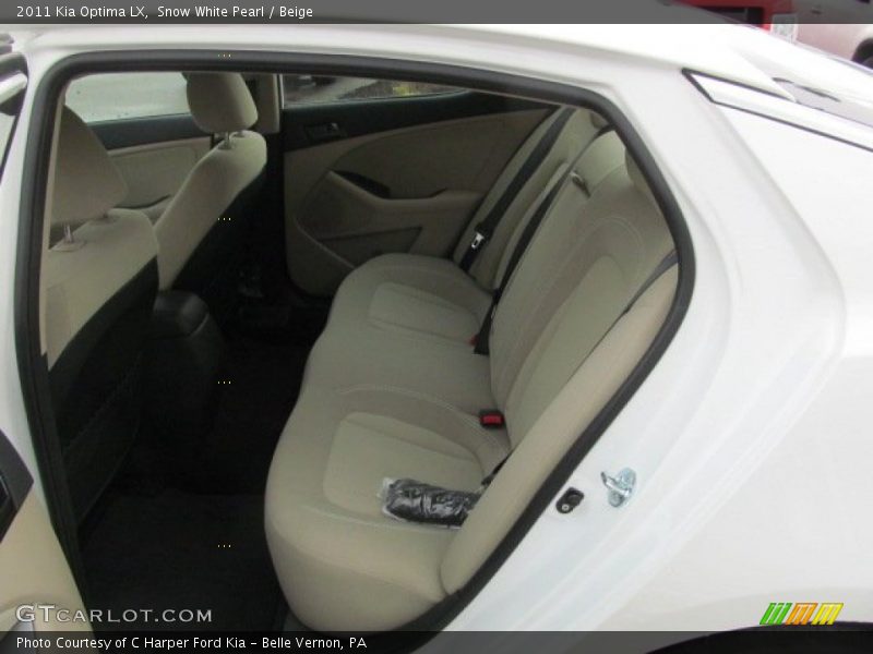 Snow White Pearl / Beige 2011 Kia Optima LX