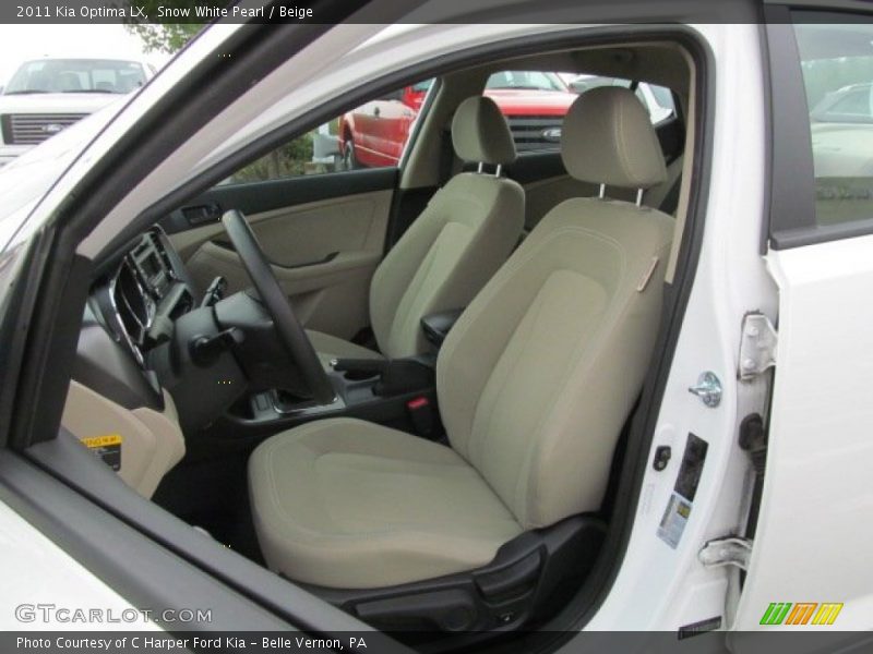 Snow White Pearl / Beige 2011 Kia Optima LX