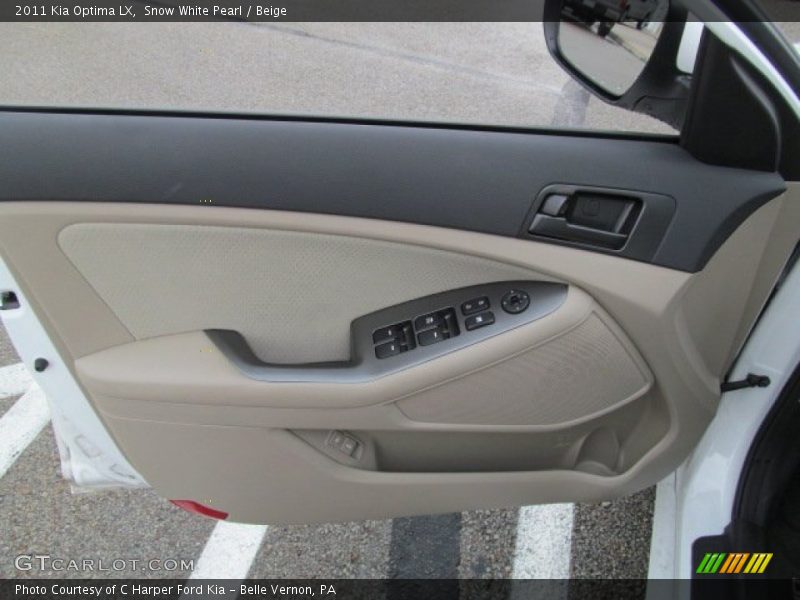 Snow White Pearl / Beige 2011 Kia Optima LX
