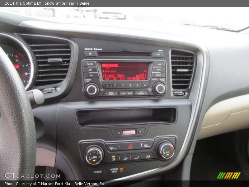 Snow White Pearl / Beige 2011 Kia Optima LX