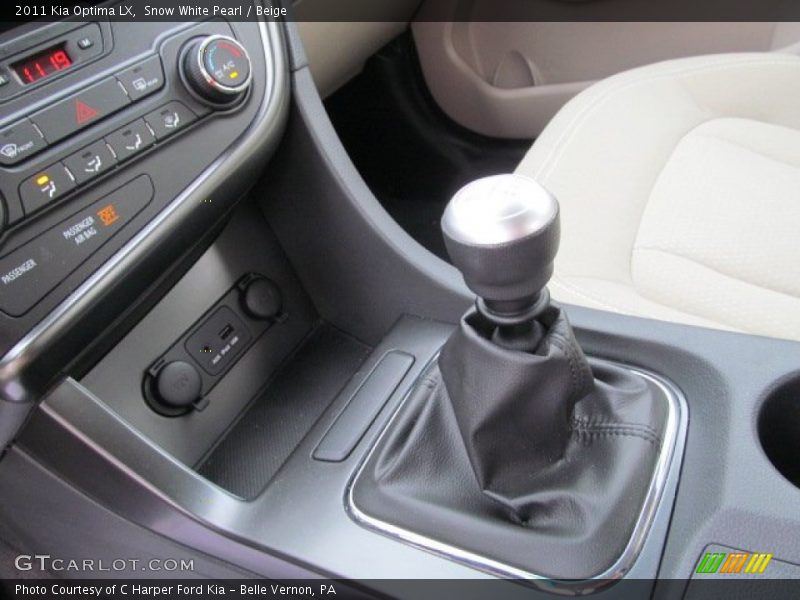 Snow White Pearl / Beige 2011 Kia Optima LX