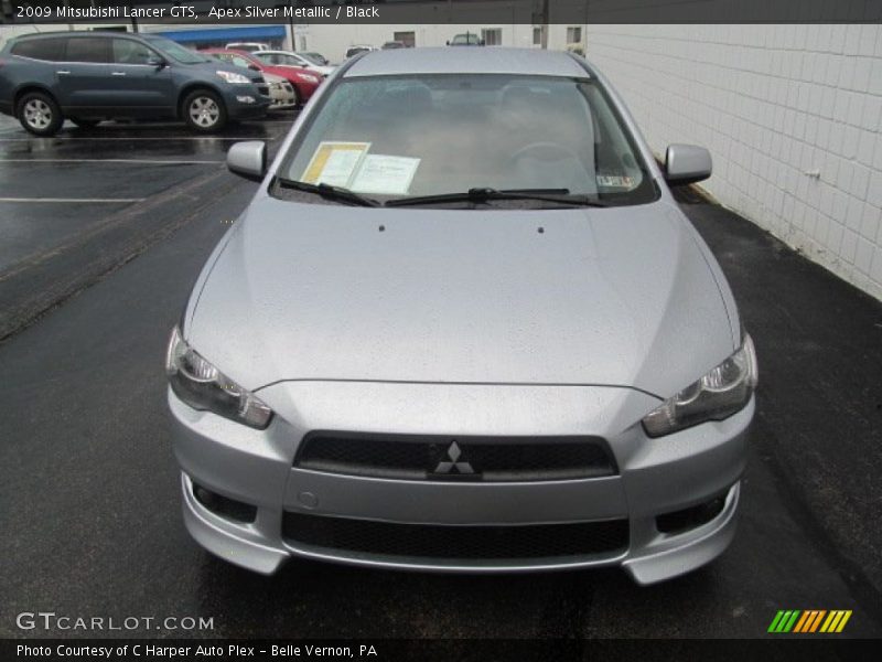 Apex Silver Metallic / Black 2009 Mitsubishi Lancer GTS