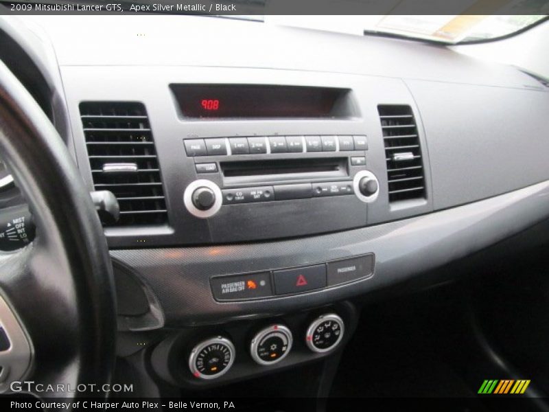 Apex Silver Metallic / Black 2009 Mitsubishi Lancer GTS
