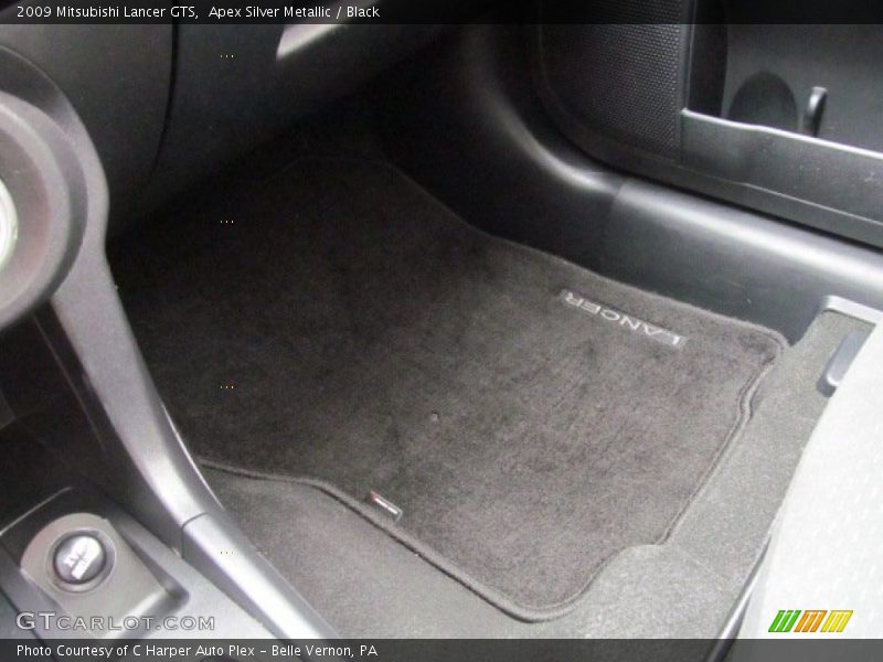 Apex Silver Metallic / Black 2009 Mitsubishi Lancer GTS