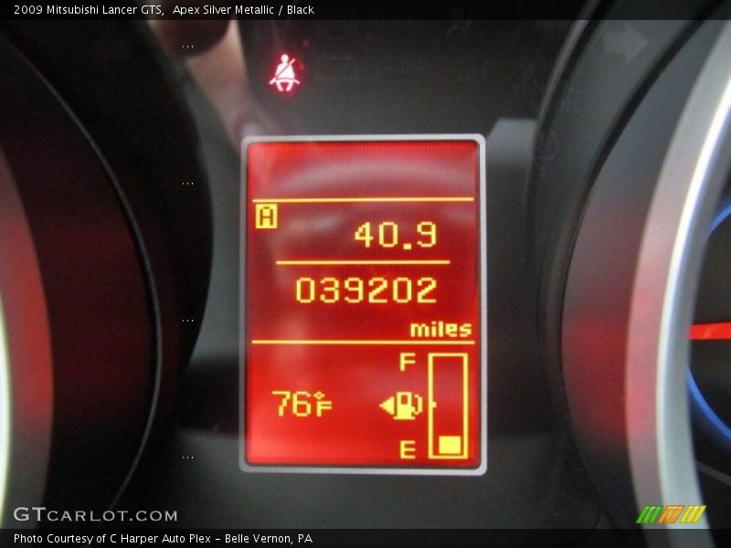 Apex Silver Metallic / Black 2009 Mitsubishi Lancer GTS