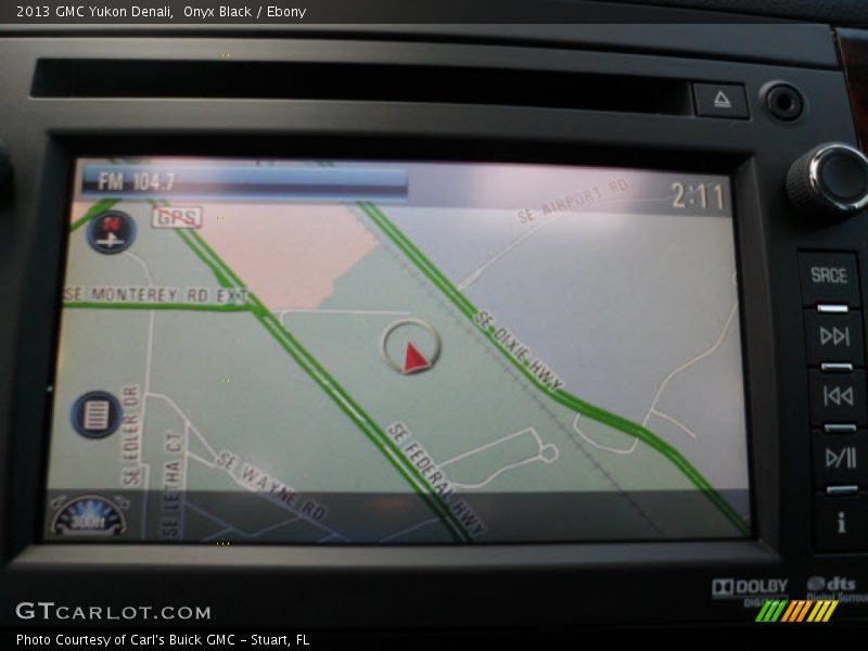 Navigation of 2013 Yukon Denali