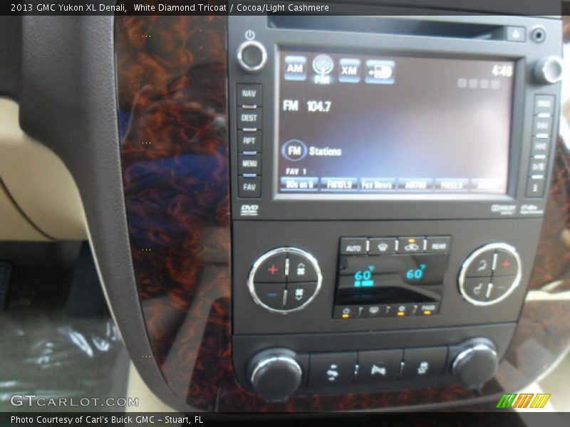 White Diamond Tricoat / Cocoa/Light Cashmere 2013 GMC Yukon XL Denali