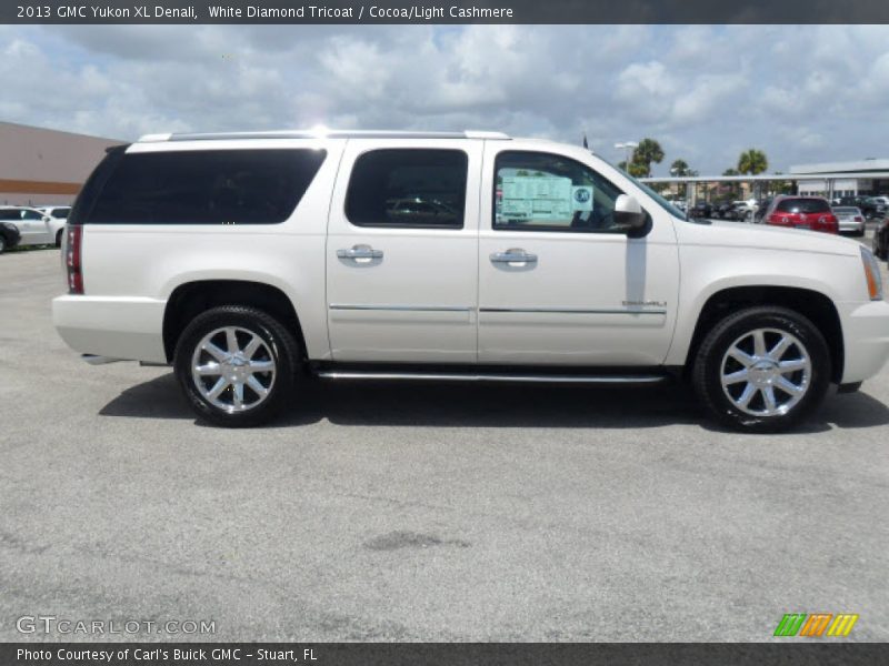 White Diamond Tricoat / Cocoa/Light Cashmere 2013 GMC Yukon XL Denali