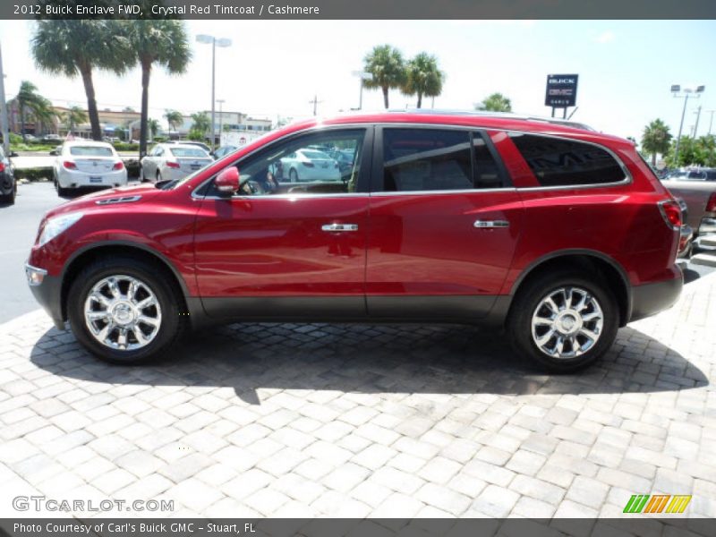 Crystal Red Tintcoat / Cashmere 2012 Buick Enclave FWD