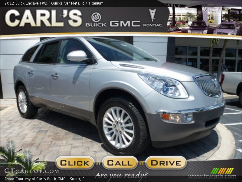 Quicksilver Metallic / Titanium 2012 Buick Enclave FWD