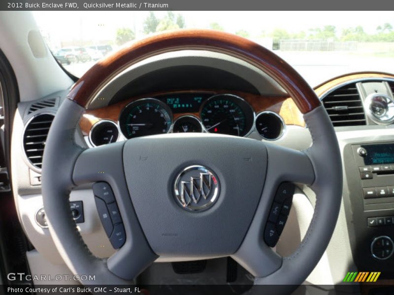 Quicksilver Metallic / Titanium 2012 Buick Enclave FWD