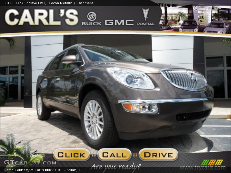 Cocoa Metallic / Cashmere 2012 Buick Enclave FWD