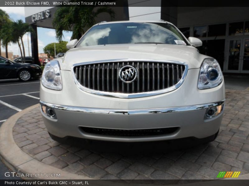 White Diamond Tricoat / Cashmere 2012 Buick Enclave FWD