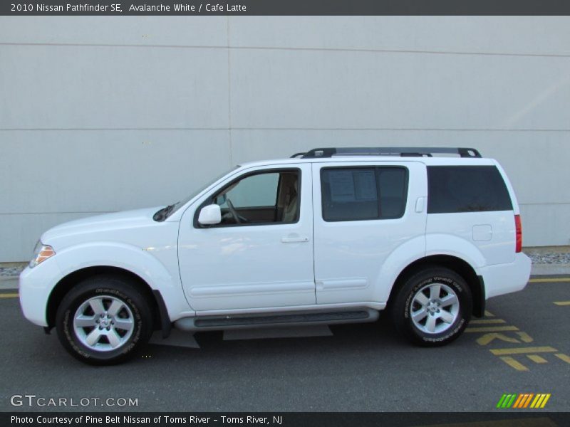 Avalanche White / Cafe Latte 2010 Nissan Pathfinder SE