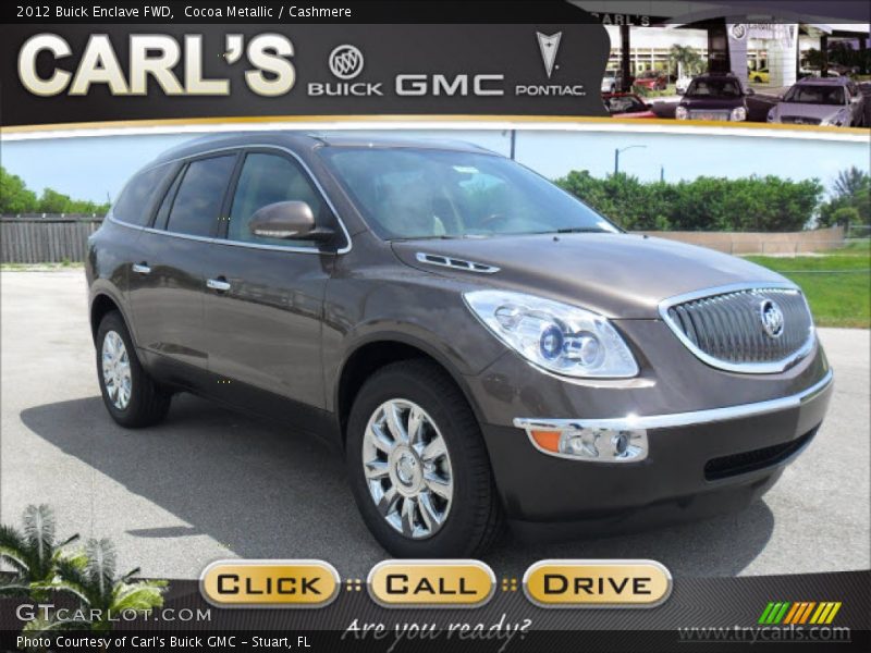 Cocoa Metallic / Cashmere 2012 Buick Enclave FWD