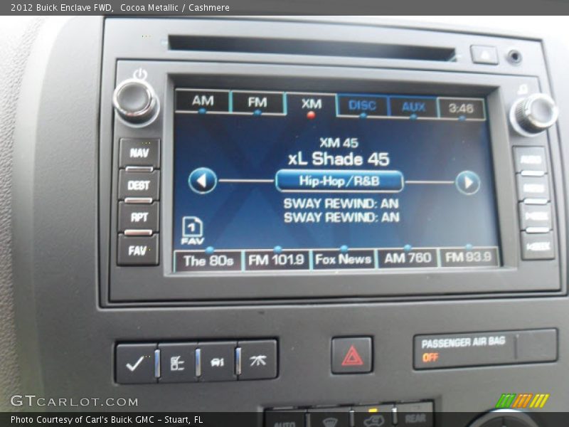 Cocoa Metallic / Cashmere 2012 Buick Enclave FWD