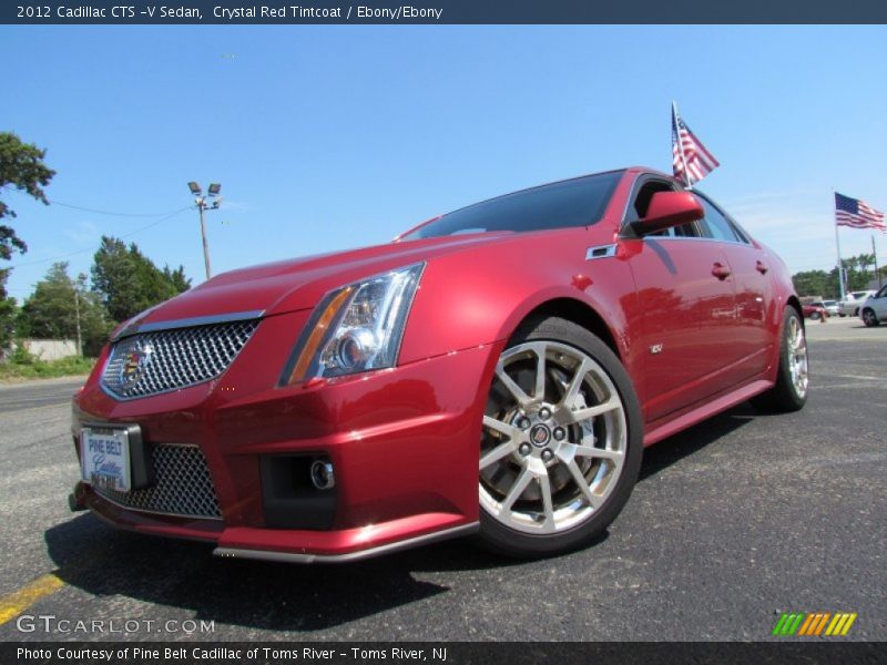 Crystal Red Tintcoat / Ebony/Ebony 2012 Cadillac CTS -V Sedan